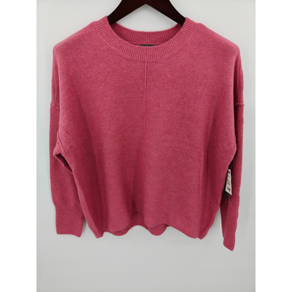 Vince Camuto Womens Rose Rococo Pink Crewneck Knit Sweater C3450230 Size M NWT